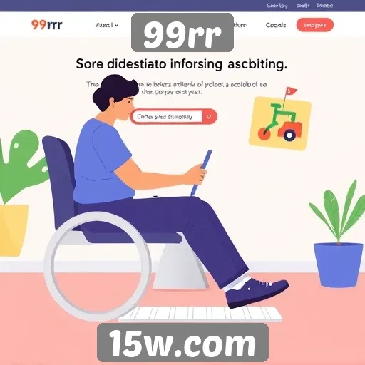 Acessibilidade e interface do site 99rr